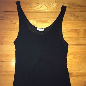 Basic black tank top